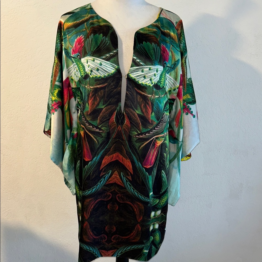 Reversible ,Tropical  Print Women's dress Cover-Up